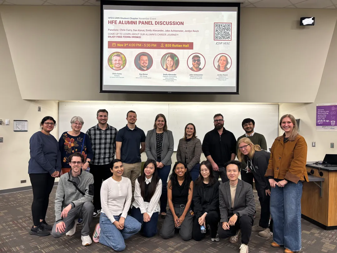 A panel event hosted by the HFES UMN Chapter