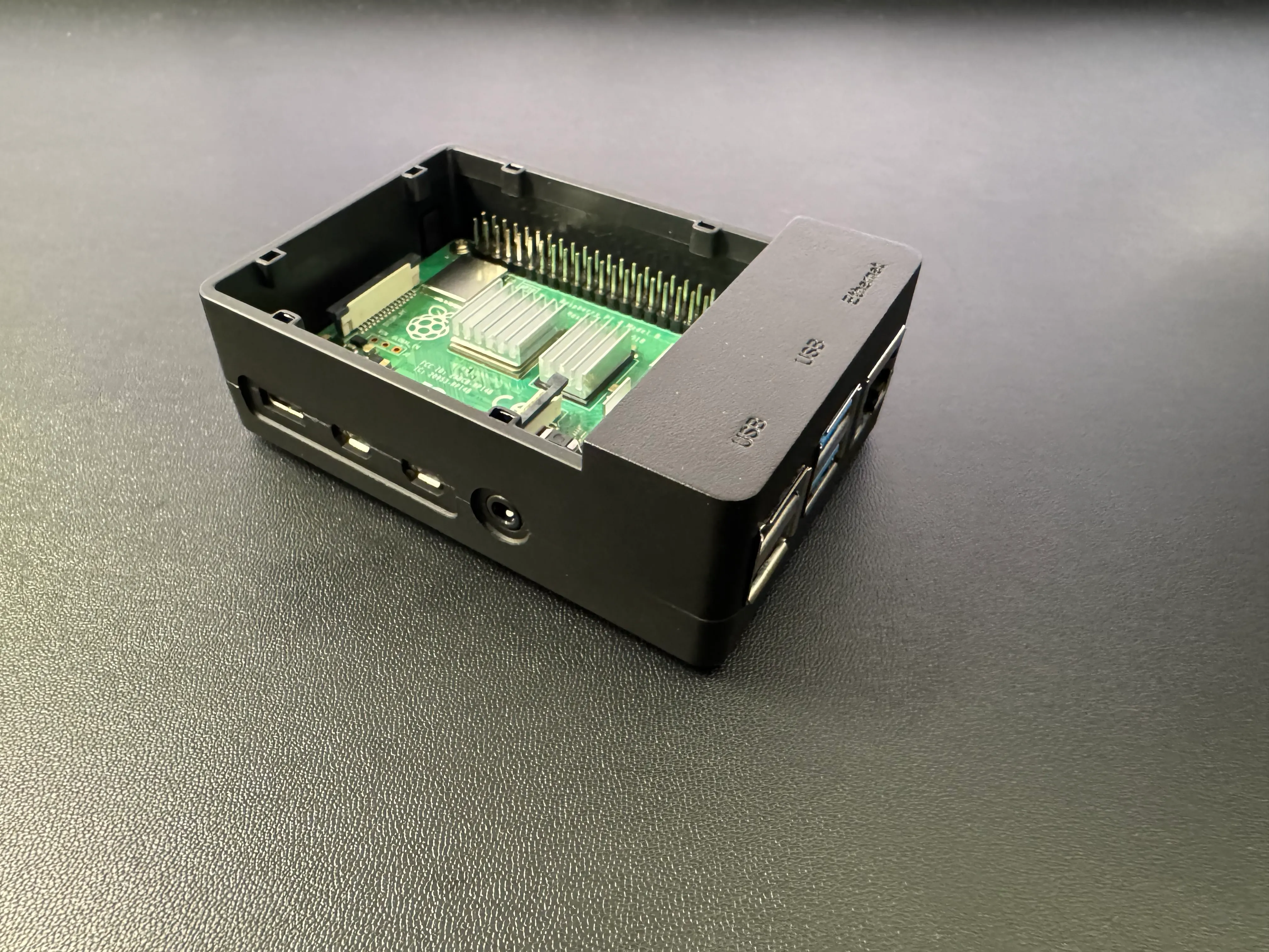 Figure 1. The Raspberry Pi 4 with a case.